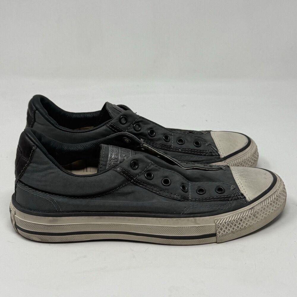 Converse John Varvatos Sneakers Womens 6 Gray Nylon Distressed Slip On